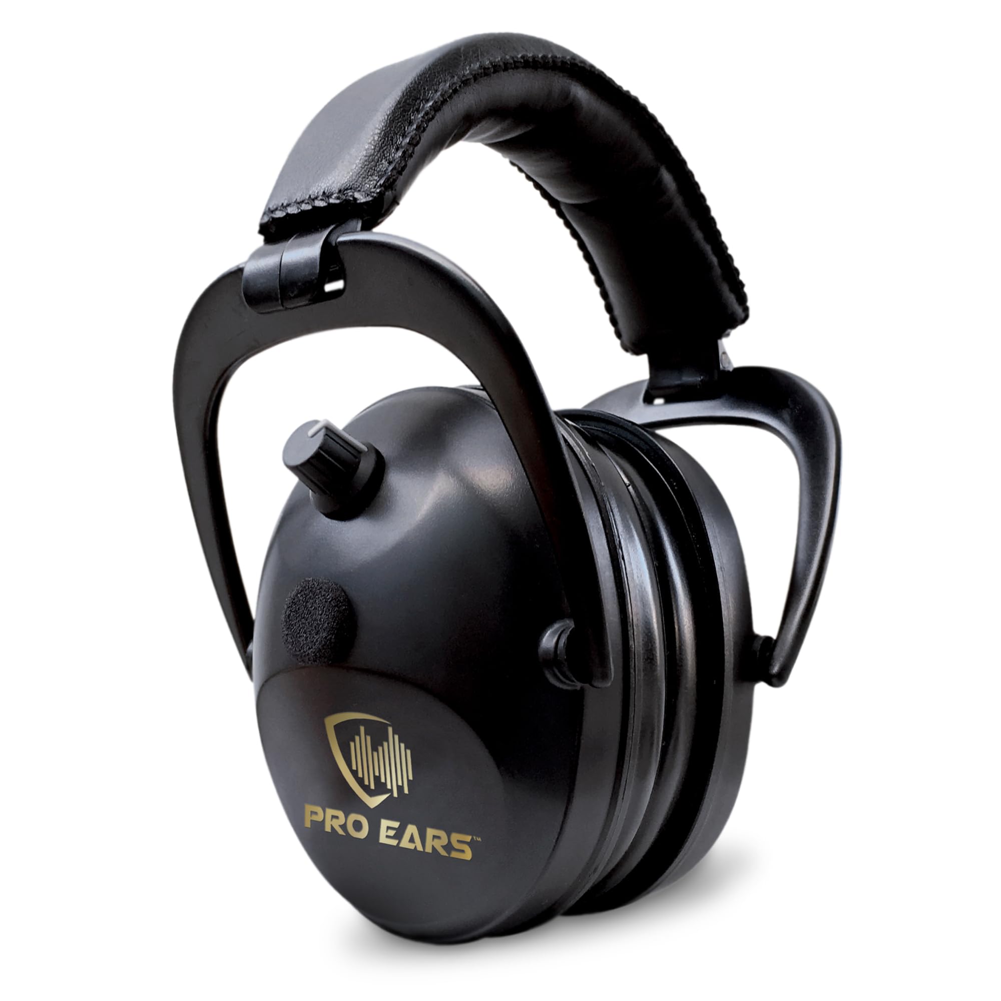 Pro Ears Gold II 26 ear muffs closeup showing comfortable gel seals for extended wear