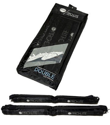Pro-Lite double-row soft surfboard roof rack secures up to six boards for trips.