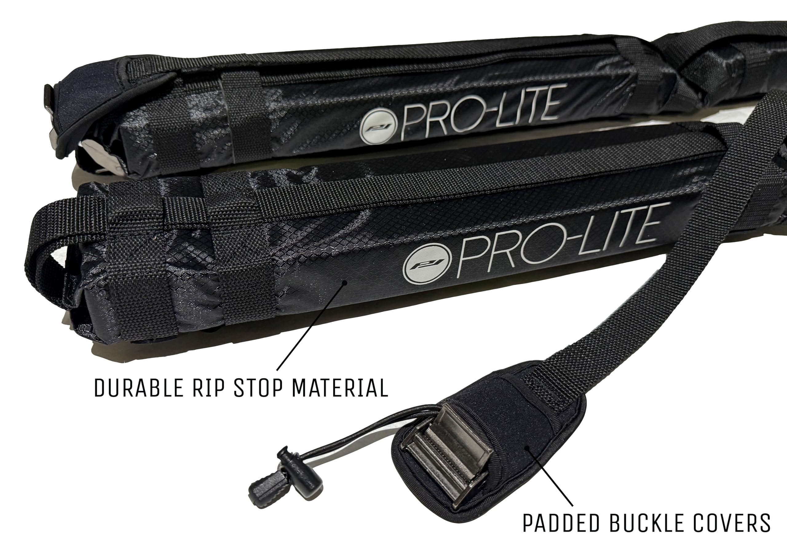 Pro-Lite neoprene buckle covers safeguard boards and vehicle surfaces.