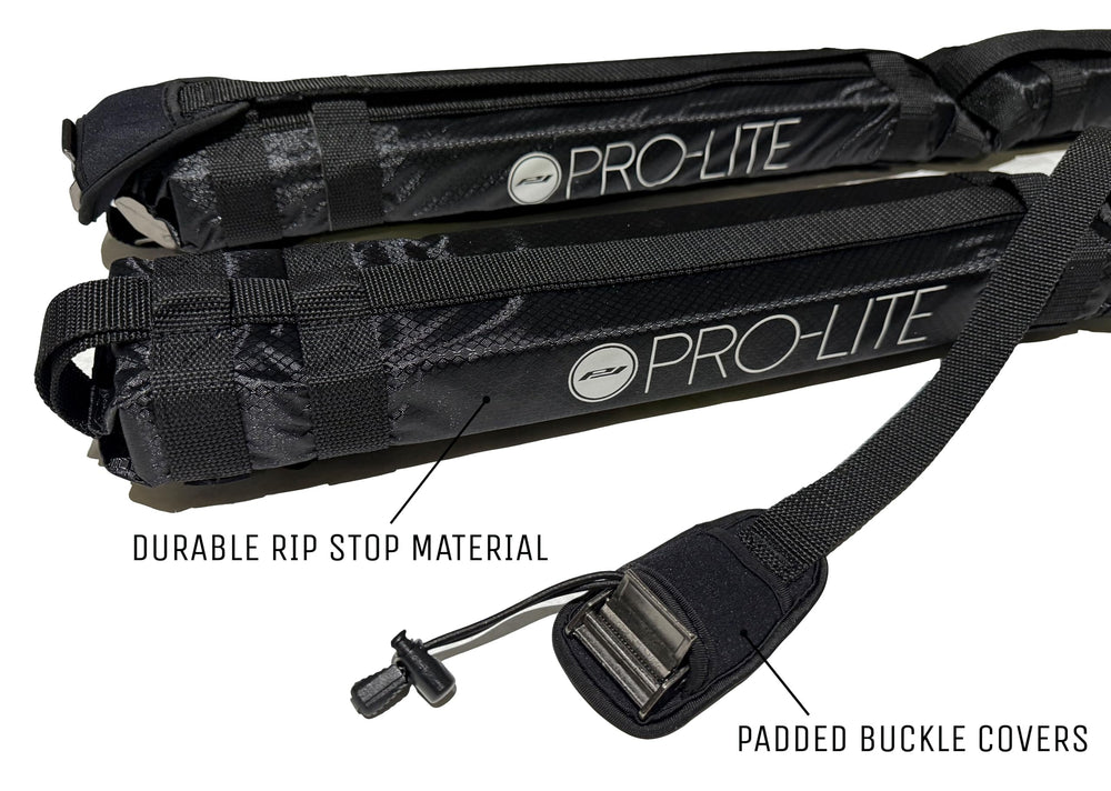 Pro-Lite neoprene buckle covers safeguard boards and vehicle surfaces.