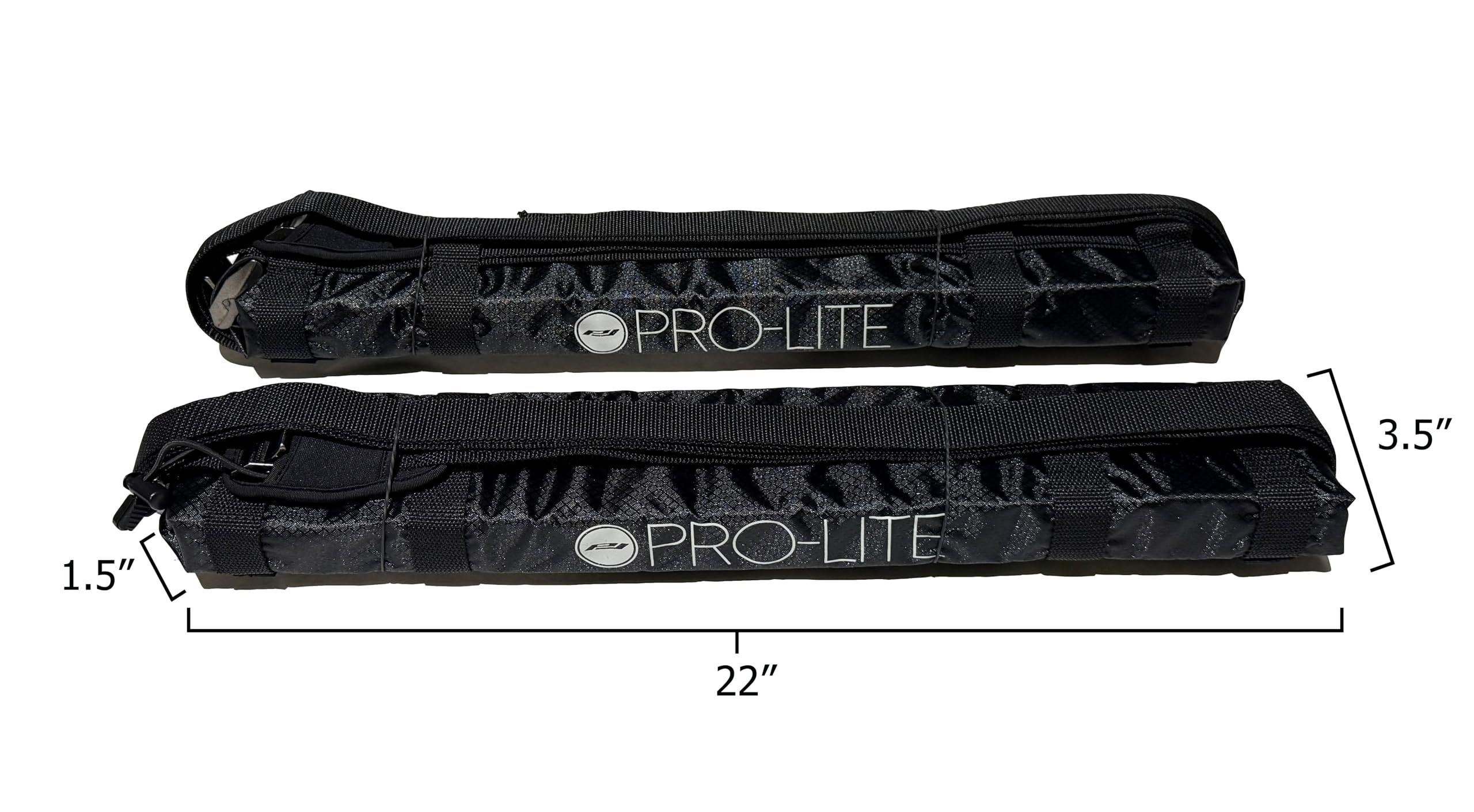 Pro-Lite buckle covers protect boards and vehicle from scrapes during transport