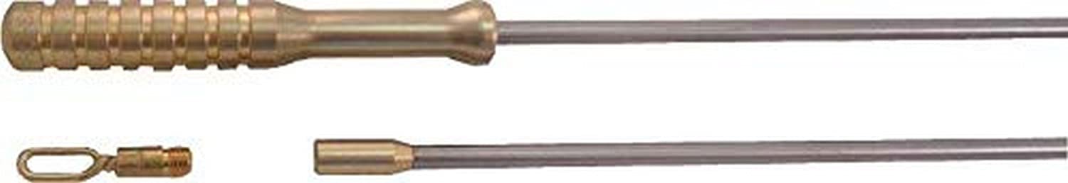 Pro-Shot 36-inch brass shotgun cleaning rod with patch holder for versatile maintenance.
