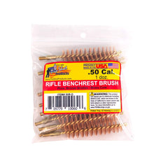 Pro Shot 50 Cal rifle bore brush dozen pack in zip bag