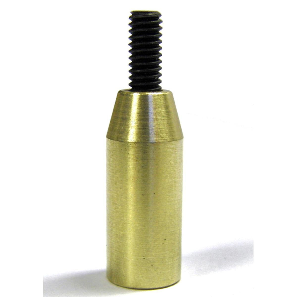 Pro-Shot brass patch holder extended reach close-up, aids patch alignment on 410-20 gauge rods.