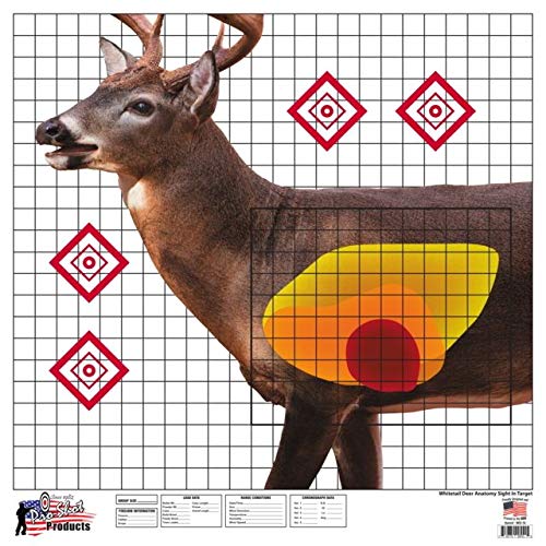 Pro-Shot Whitetail sight-in target 25x25 for realistic practice and vital-area alignment.