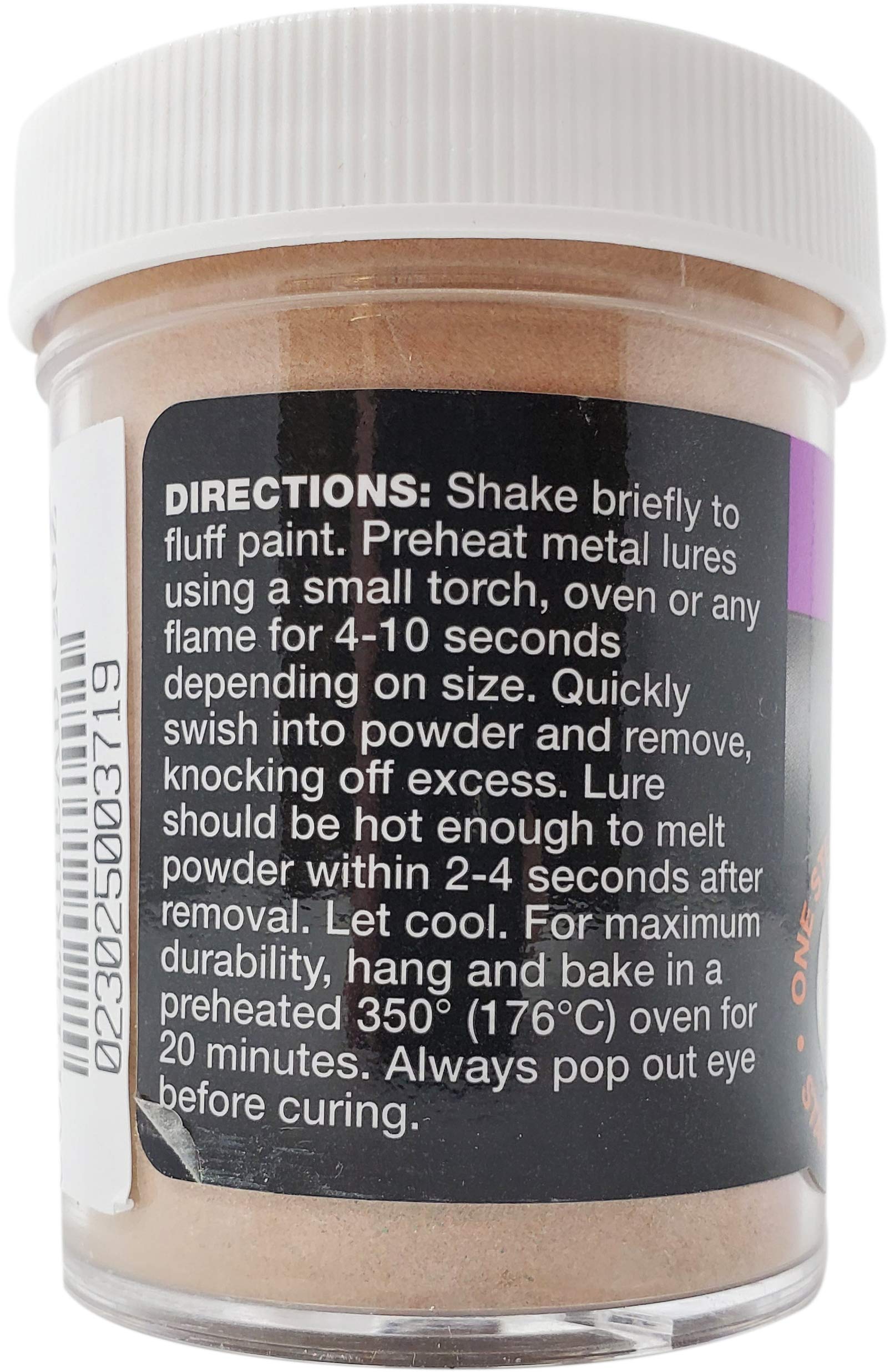 Pro-Tec powder paint dries quickly for fast lure finishing.