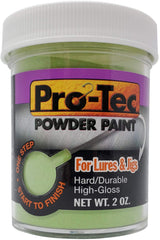 Pro-Tec Powder Paint on fishing lure coating with even coverage and durable gloss.