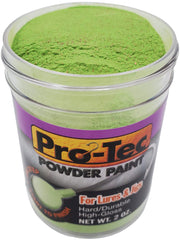 Pro-Tec Powder Paint on jig head in application, delivering a fast, durable coat.