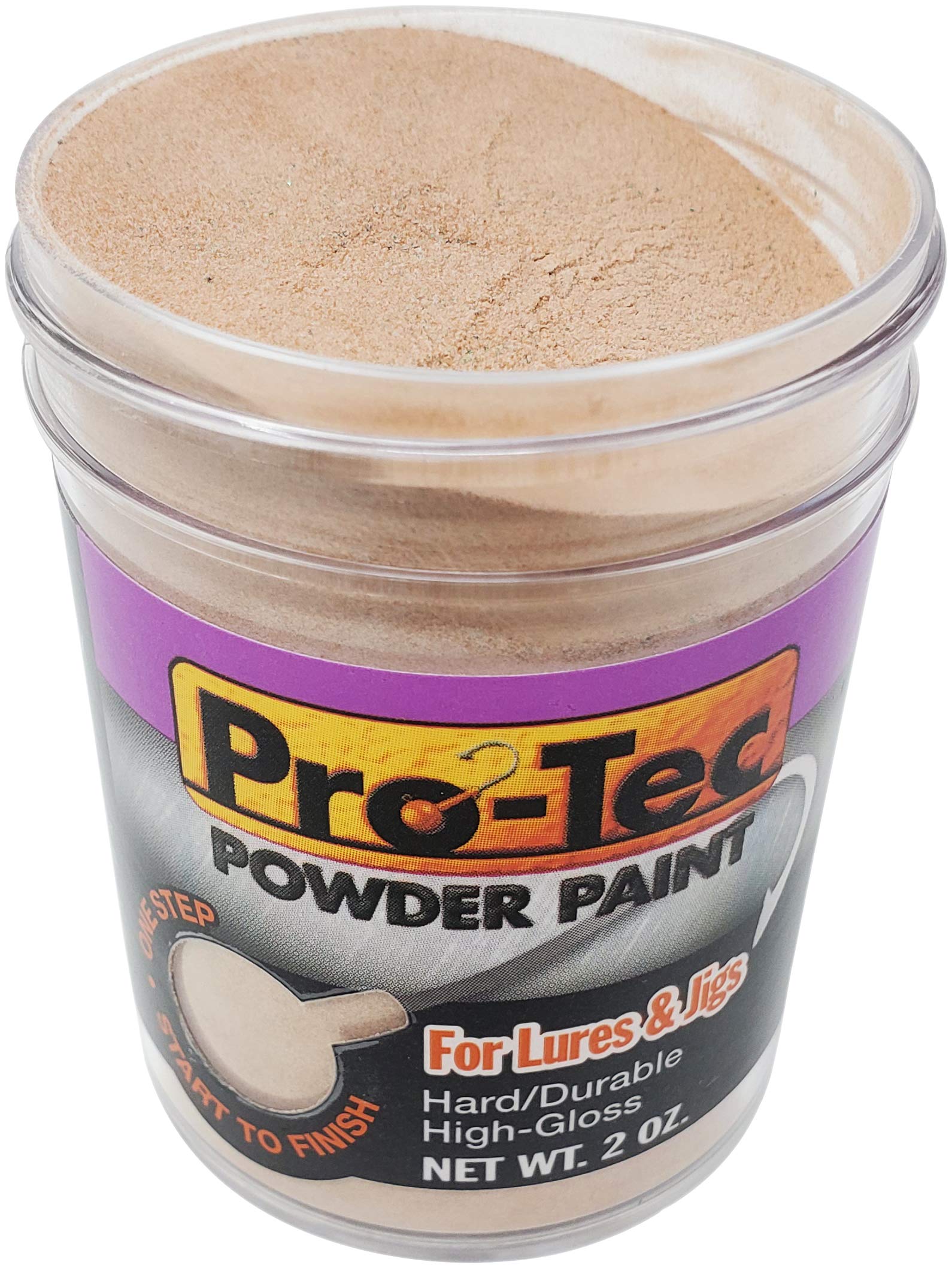 Pro-Tec powder paint on jig head yields a durable, high-gloss finish.