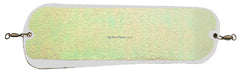 Pro-Troll HotChip 11-Inch Flasher Glow White enhances visibility and attracts salmon with EChip action