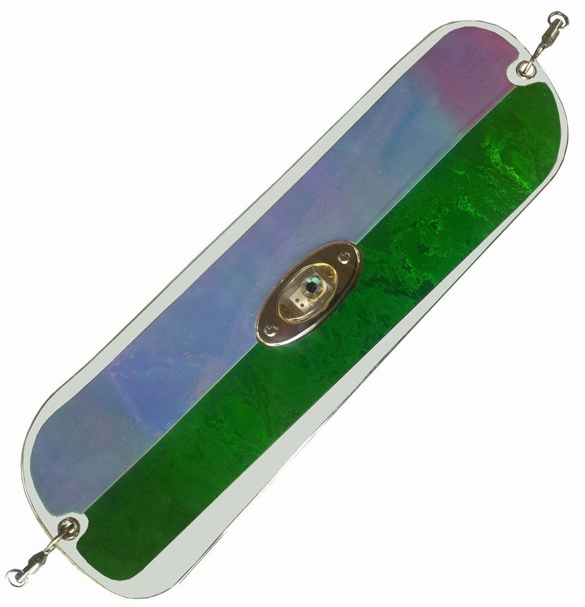 Pro-Troll ProFlash front-lit Green Goblin flasher boosts daytime visibility for bites.