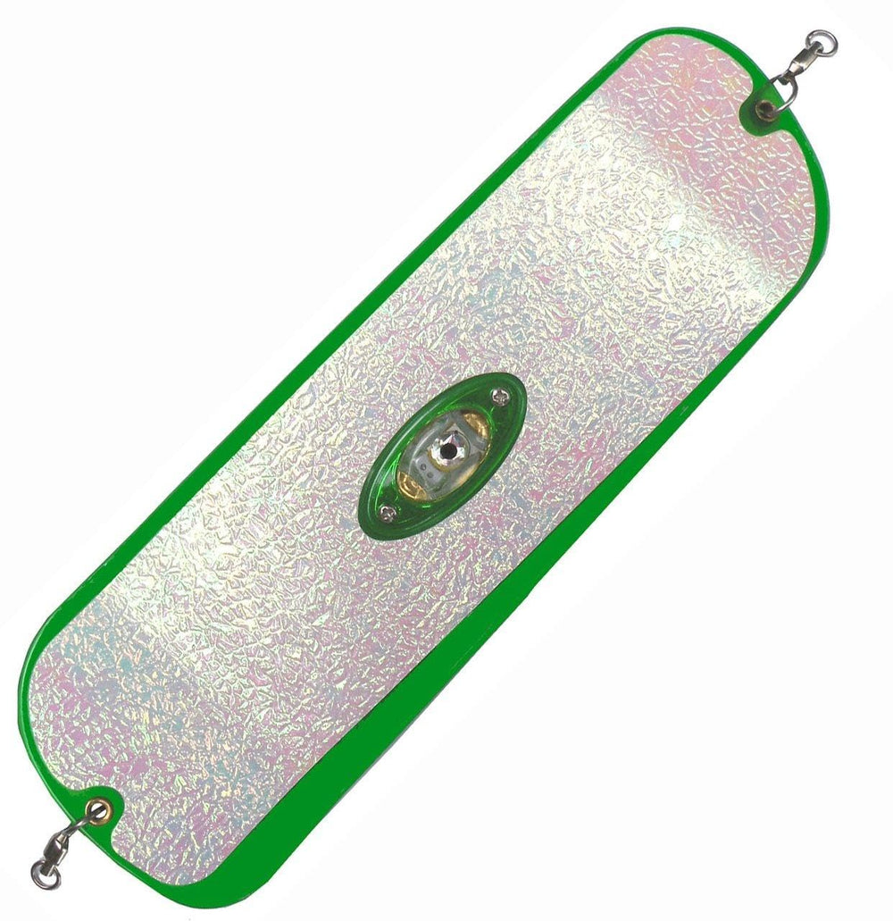Pro-Troll ProFlash lighted flasher glow green on 11-inch body improves night fishing visibility