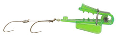 Pro-Troll Roto-Chip Bait Holder with EChip, Chartreuse, 3/4-Inch Wide Head, 5/0 Hooks