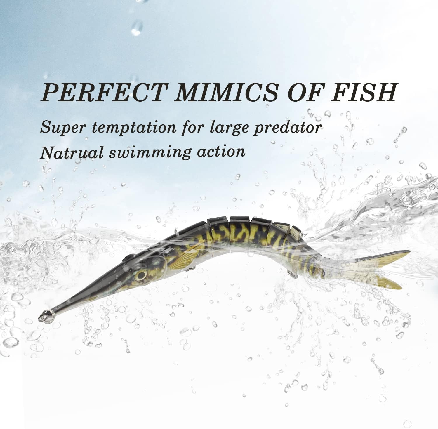 Lifelike 3D fish eyes on Proaovao lure