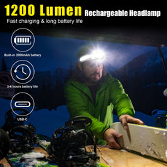 ProaStar EXIN Dechen headlamp 1200 lumens for bright, detailed night viewing