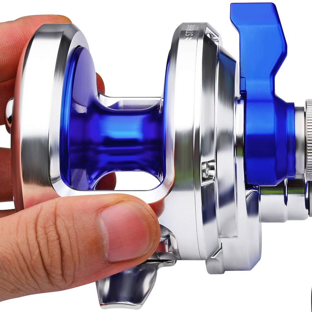 PROBEROS lever-drag mechanism provides reliable control during big-game jigging.