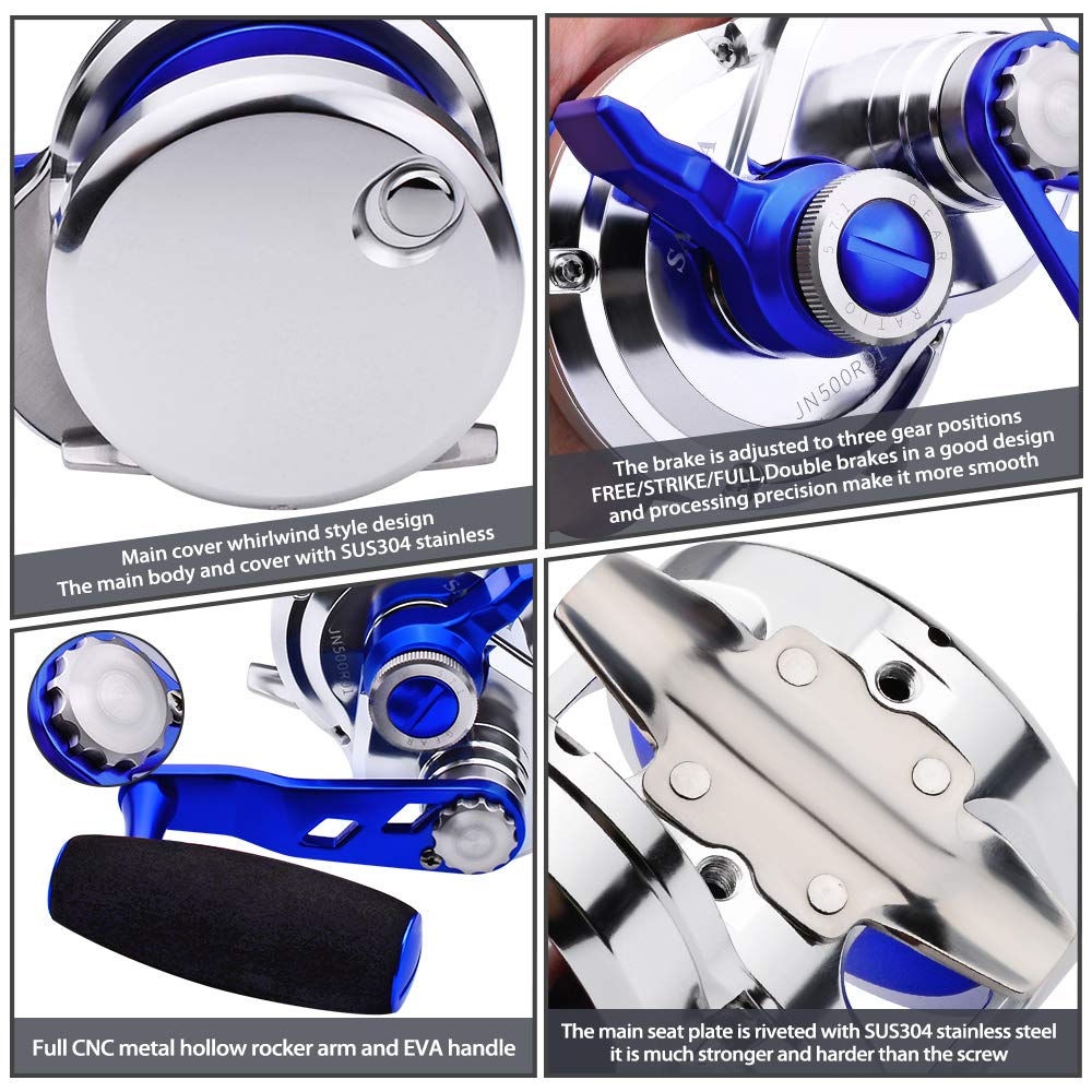 PROBEROS reel spool demonstrates durable construction for heavy outfits.