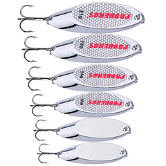 PROBEROS fishing spoons set in gold and silver - front view