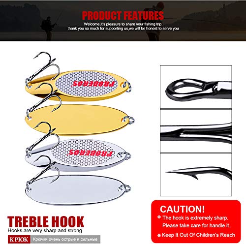 PROBEROS treble hooks high-carbon steel for secure hook sets