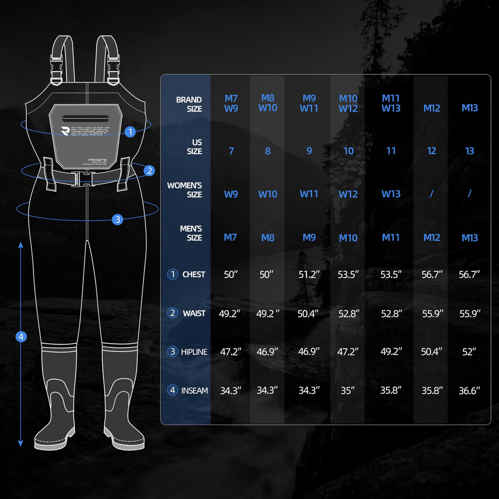 PROBITE chest pocket and buckles image highlights convenient storage and secure closures.