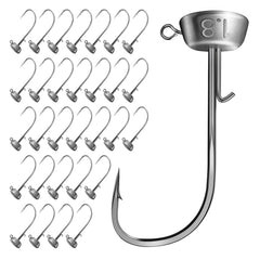 Close-up of built-in wire bait keeper on Ned jighead