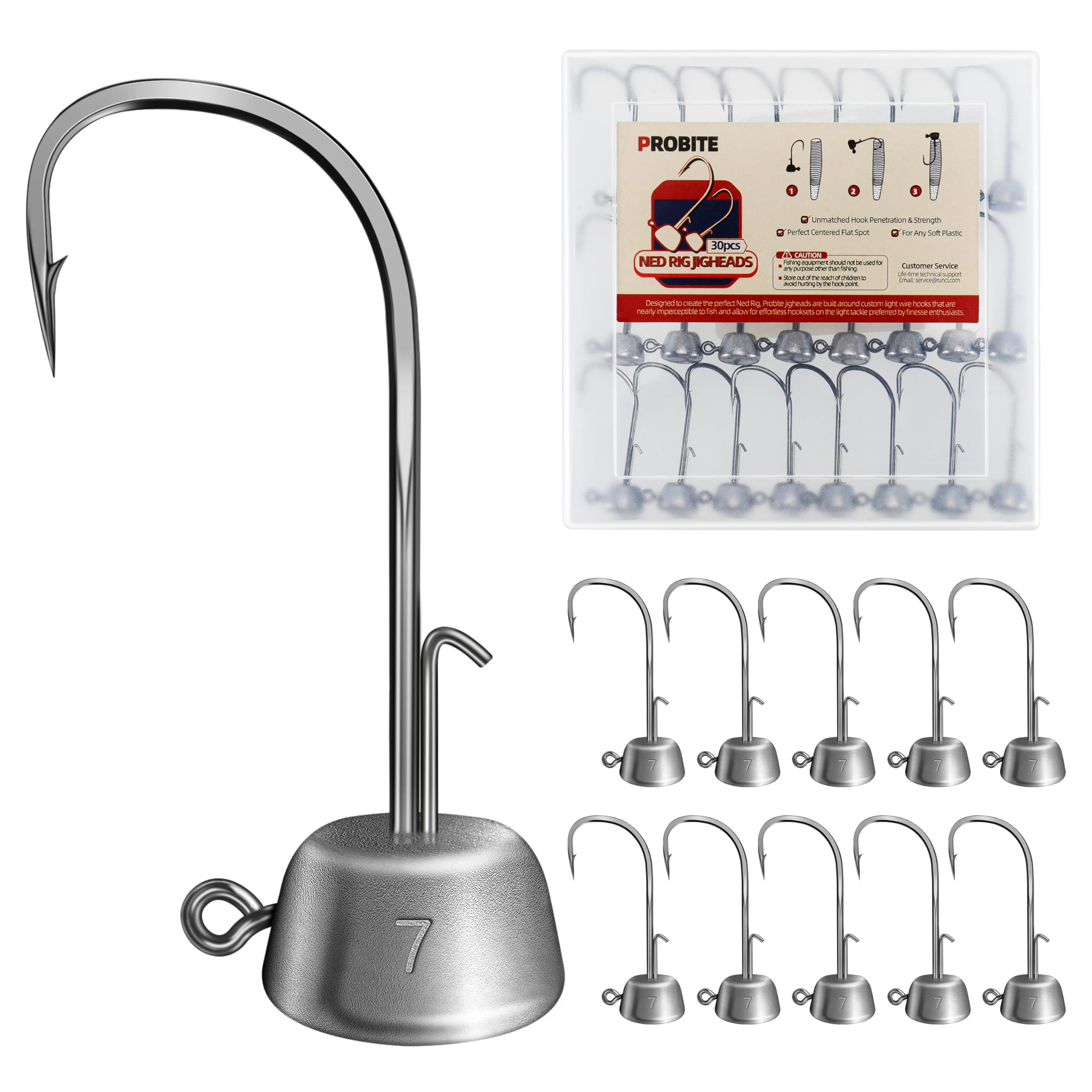 PROBITE Ned Rig Jig Heads Kit 30pc 1/4oz