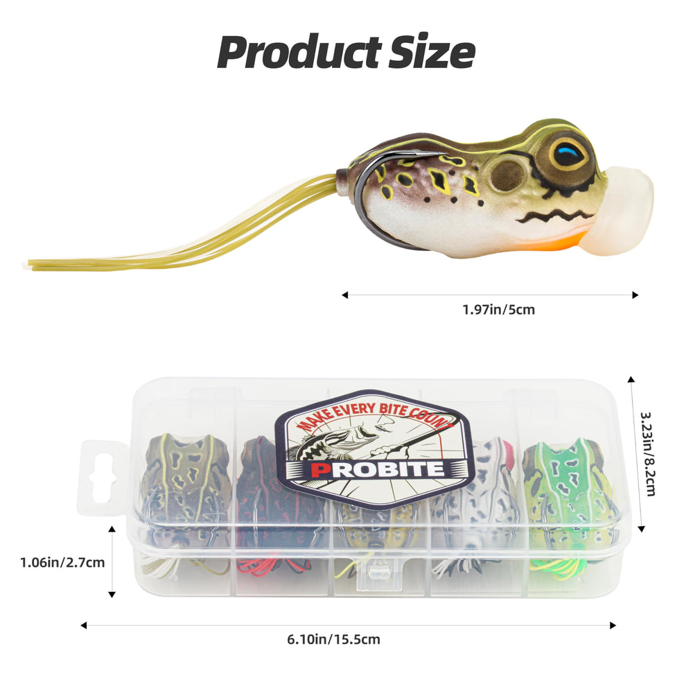 Angler casting the Probite Soft Frog Lures in action