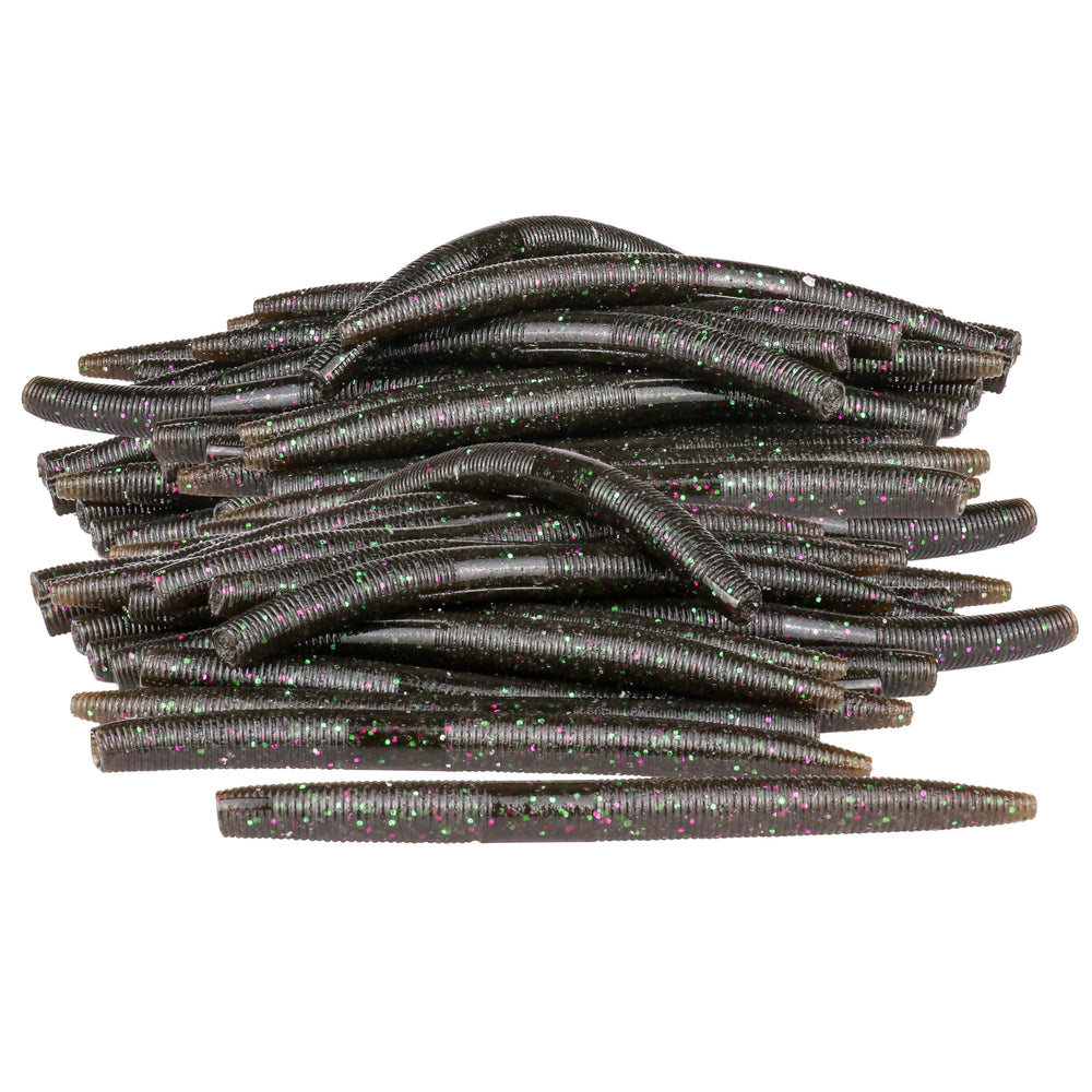 PROBITE Soft Fishing Worm 100PCS front view for bass anglers