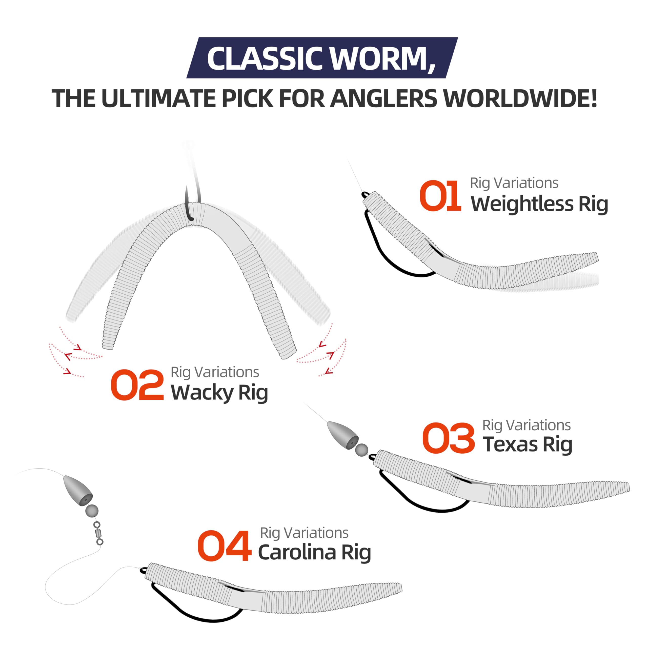 PROBITE Soft Worm showcasing durability for longer, reliable days on the water.