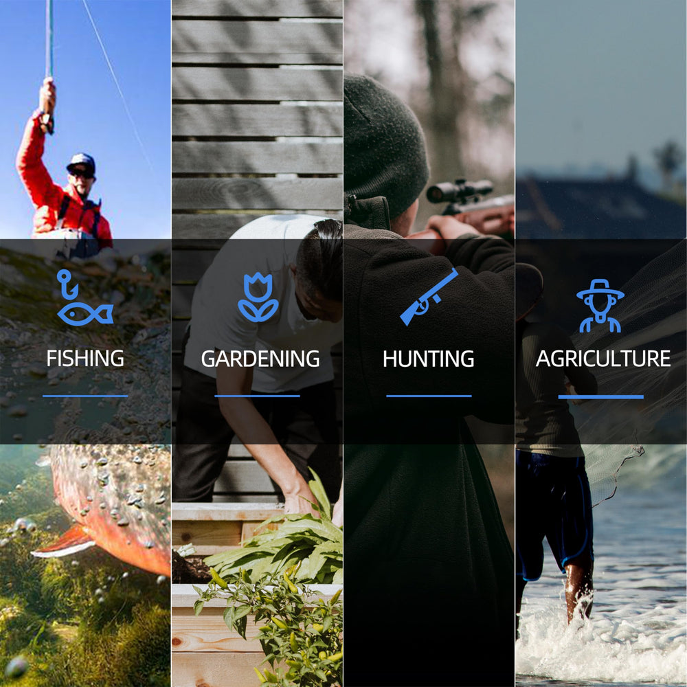 PROBITE waders include boot hanger and waterproof phone case for gear protection.