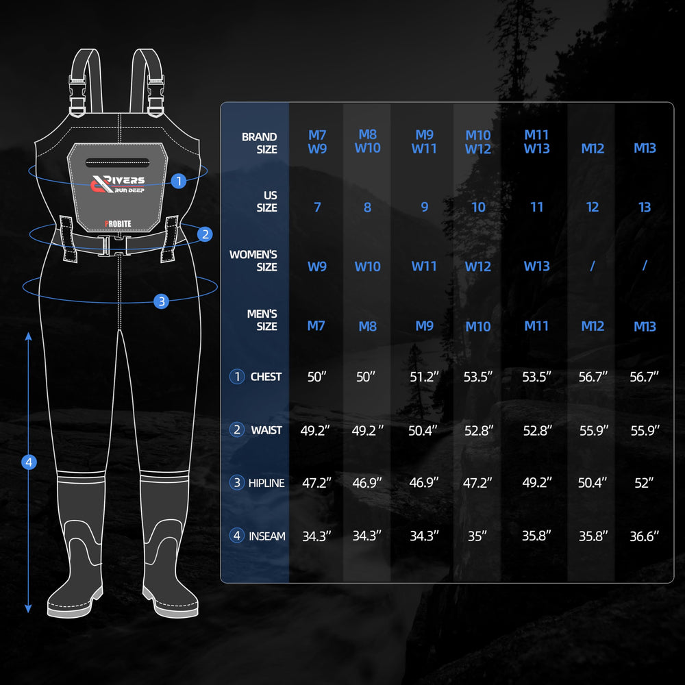 PROBITE waders chest pocket flip-out feature supports quick-access essentials.
