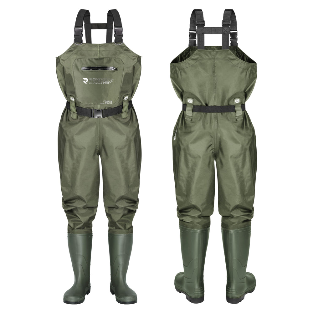 PROBITE waders non-slip soles help you stay steady on slippery banks