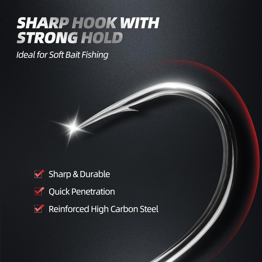 In-water action of PROBITE weighted hooks with soft plastics
