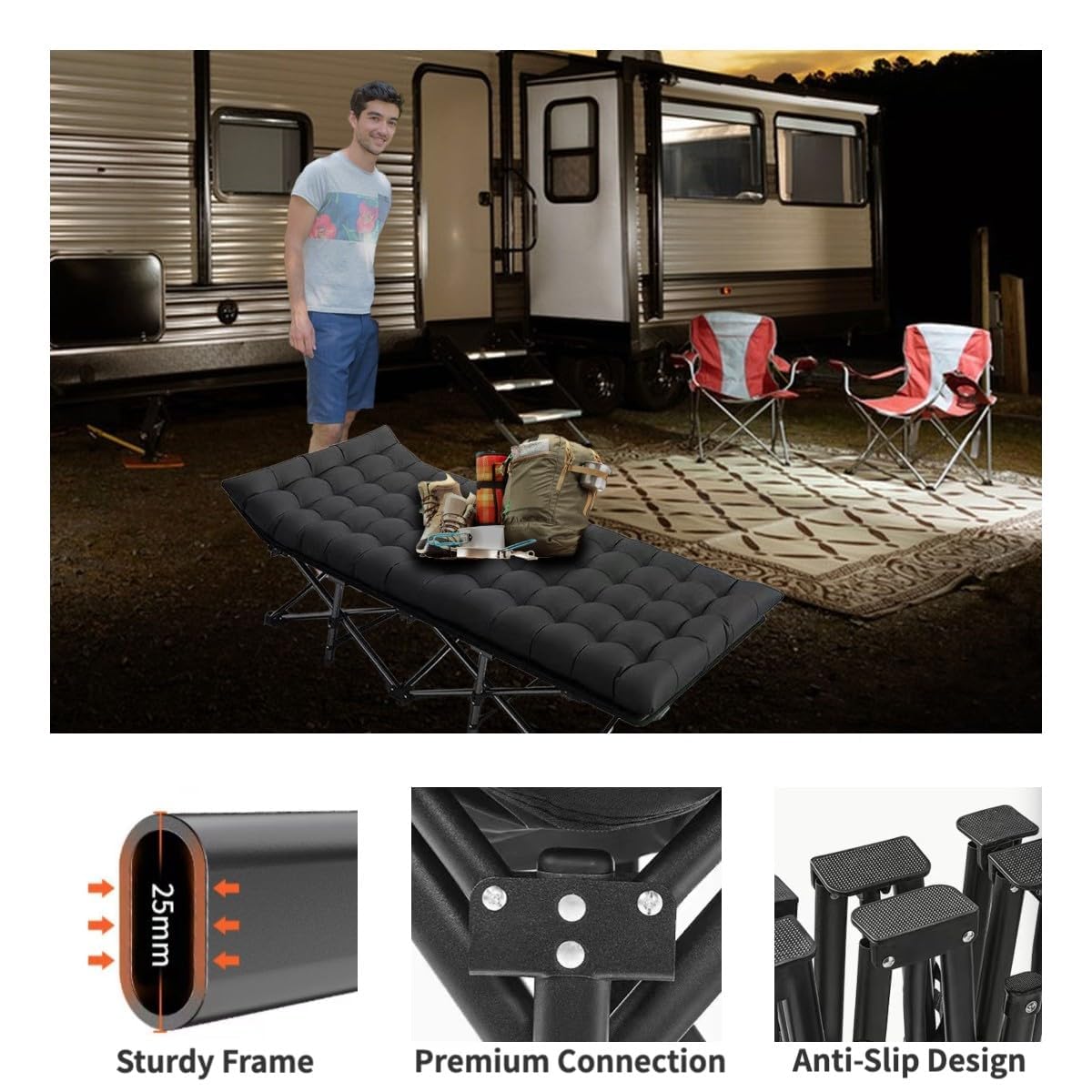 Procands ergonomic head design reduces muscle tension during rest