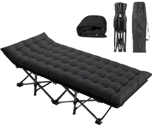 Procands oversized XXL folding cot setup for quick campsite comfort