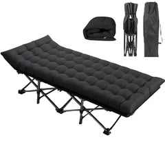 Procands oversized XXL folding cot setup for quick campsite comfort