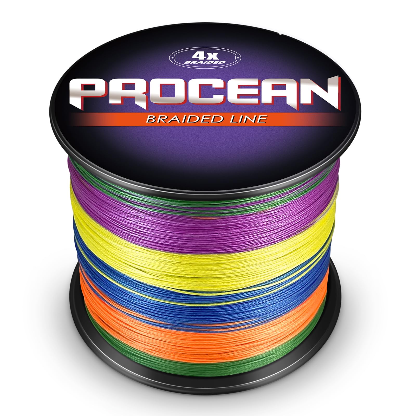 Procean braided line 8-strand closeup shows robust weave and strength