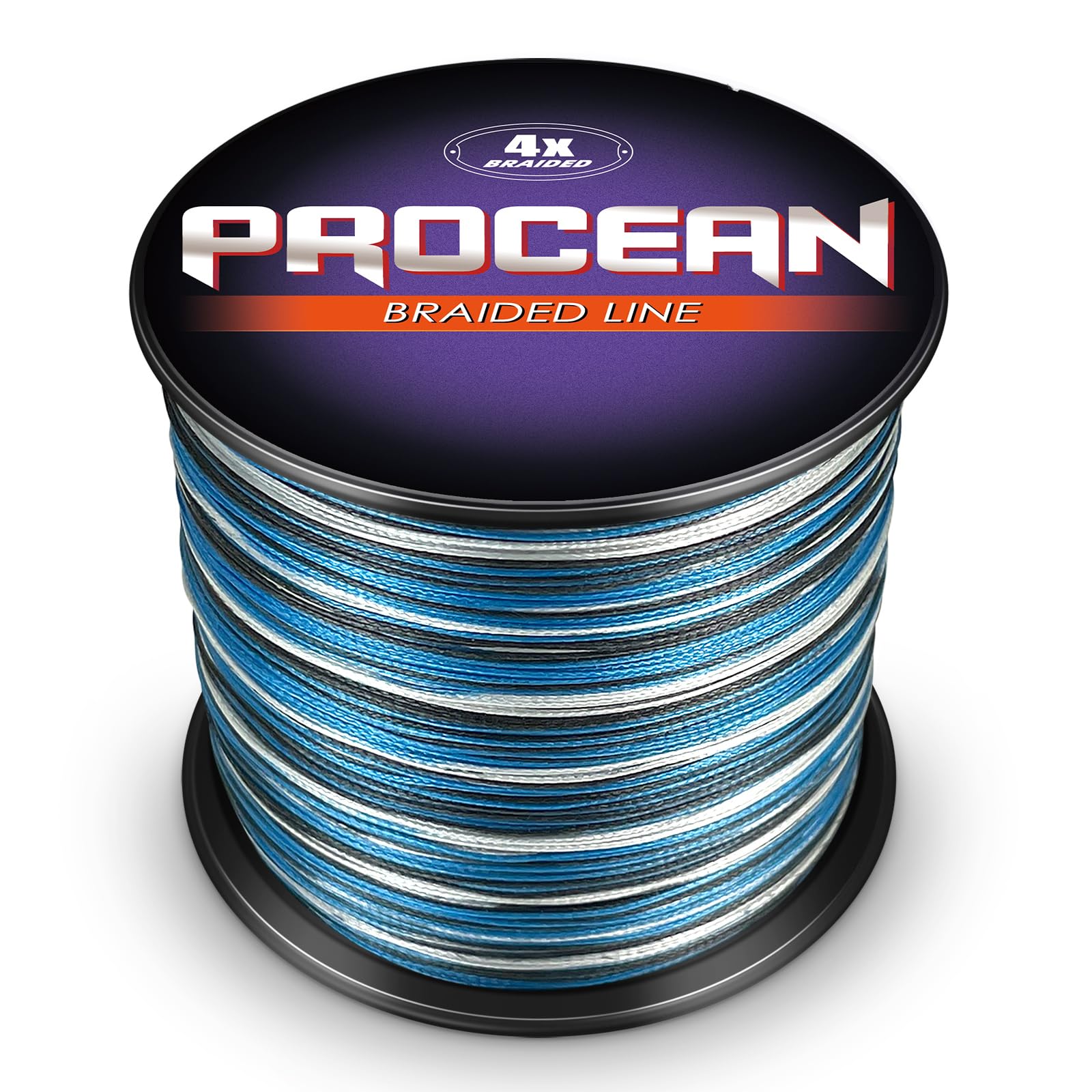 Procean braided line thin diameter close up shows 0.68mm cross-section
