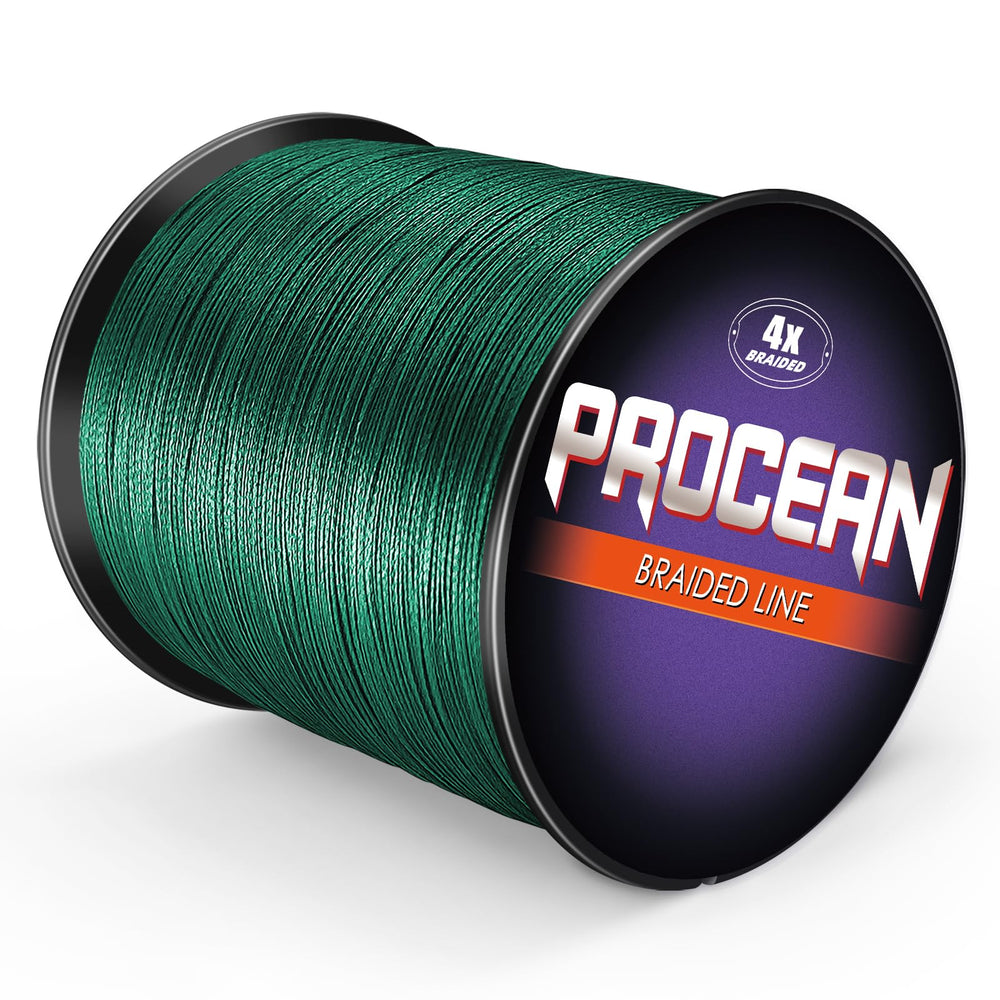 Procean braided line with thin diameter enables precise casting and longer casts.
