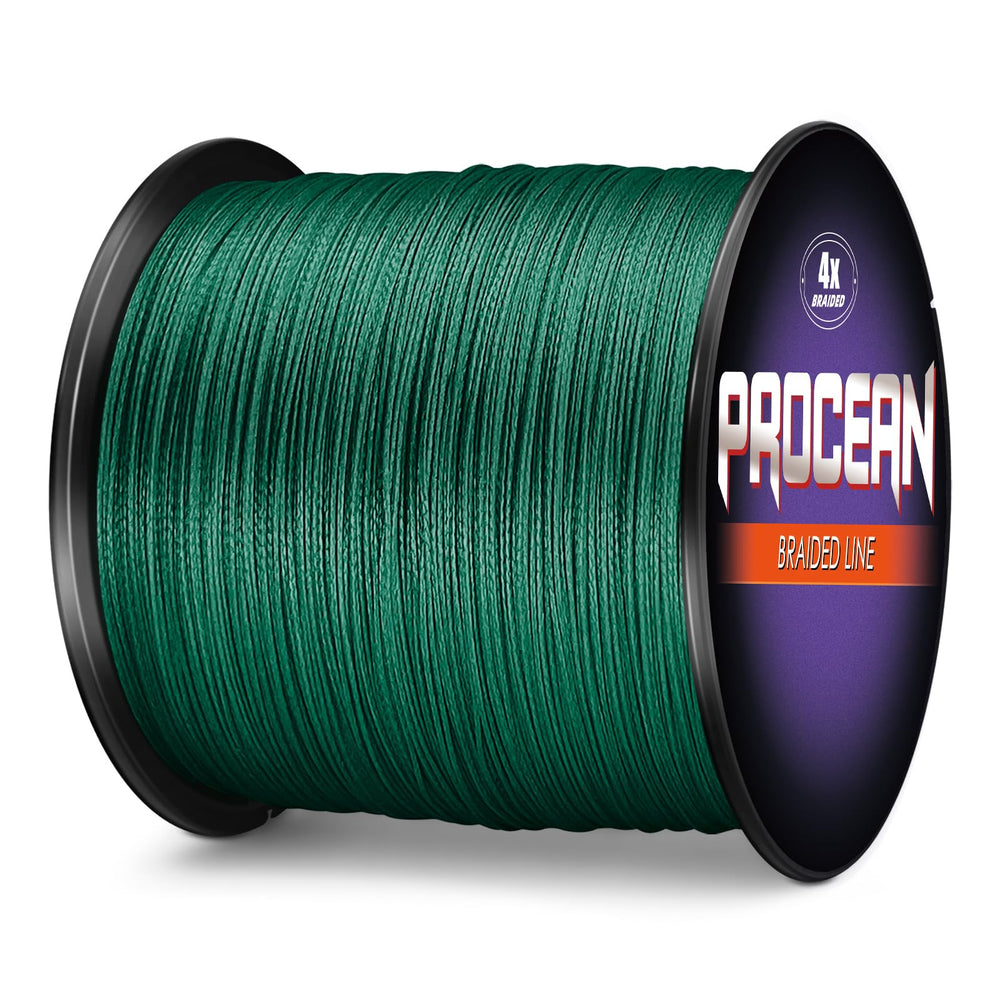 Procean floating moss-green braid aids visibility and buoyant performance.