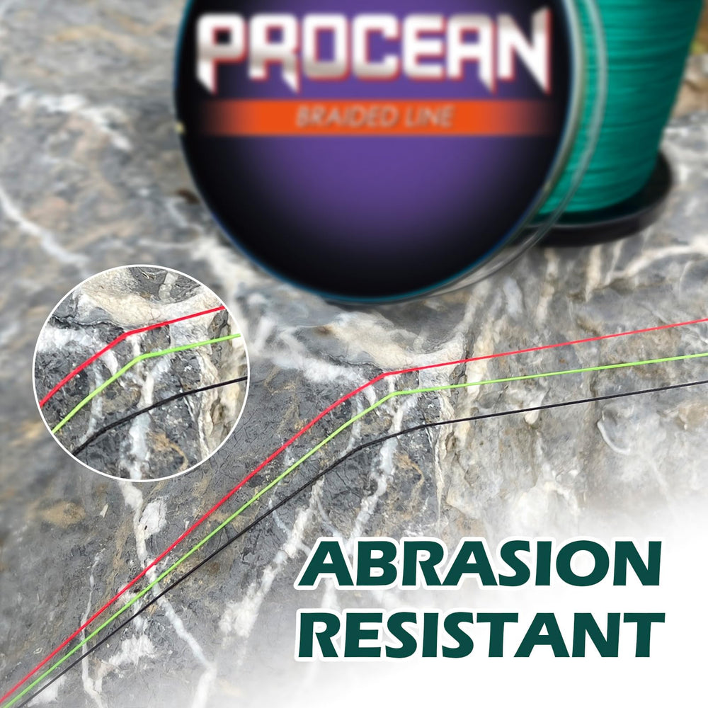 Procean line resists water absorption for stable performance in rain.
