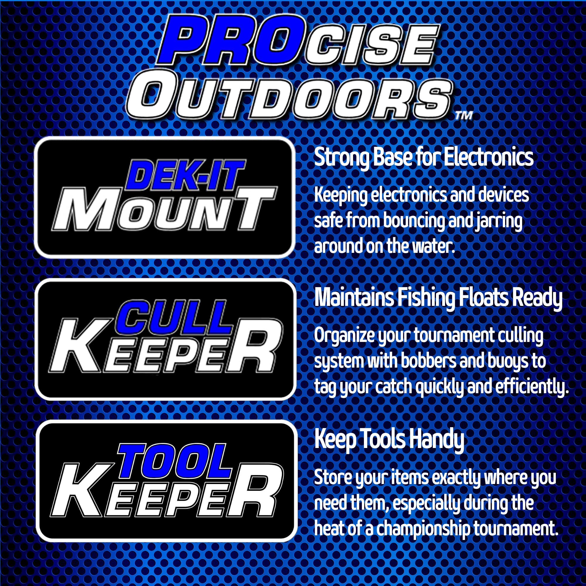 PROcise Outdoors Cull Keeper durable materials built for season-long fishing durability.