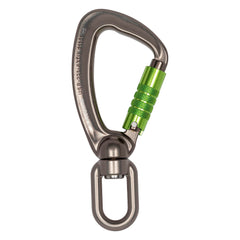 ProClimb aluminum swivel triple lock side view shows durable construction for arborist work