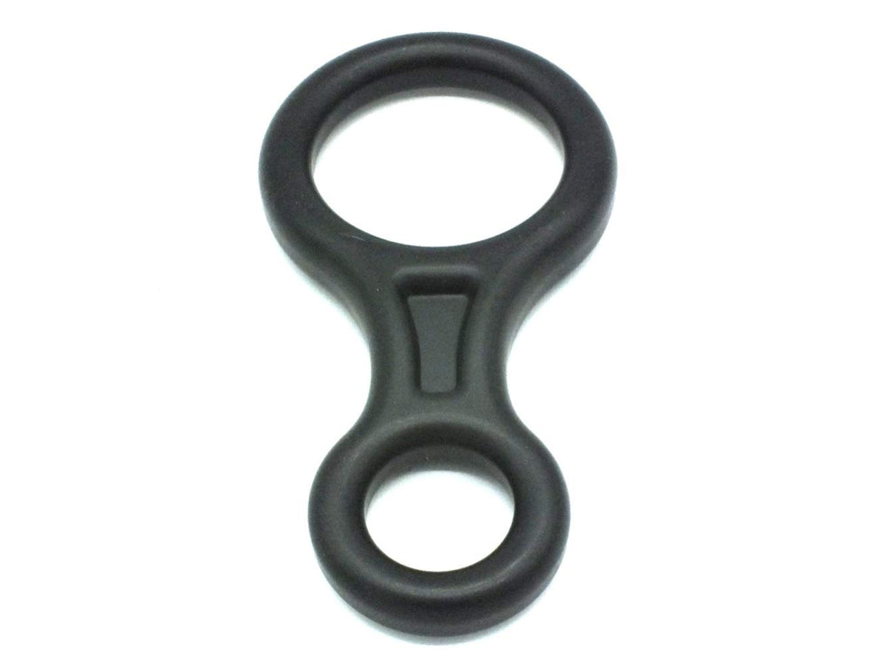 ProClimb anodized aluminum descender body highlights lightweight durability.