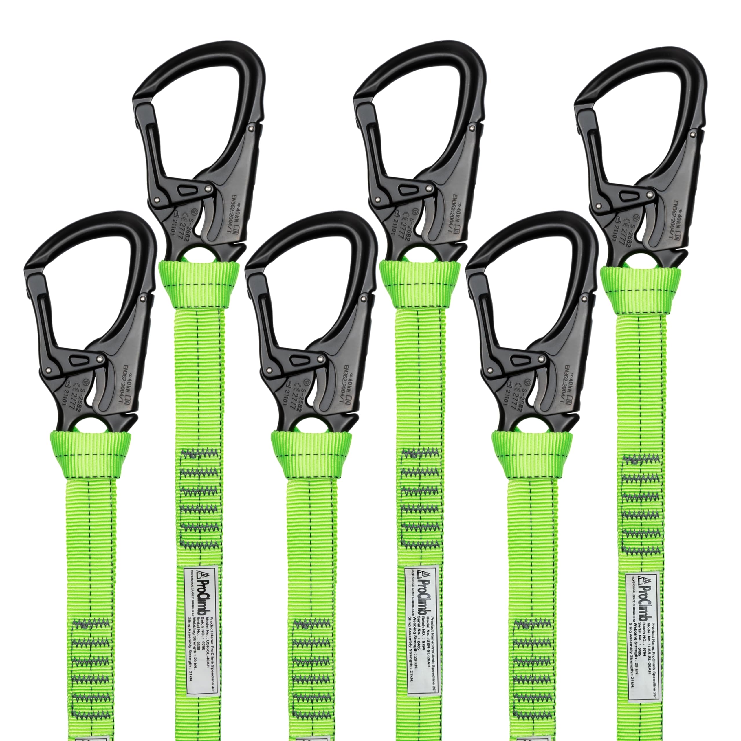 ProClimb Arborist Speedline snaphook in 7075 aluminum for durable, secure tree work connections.
