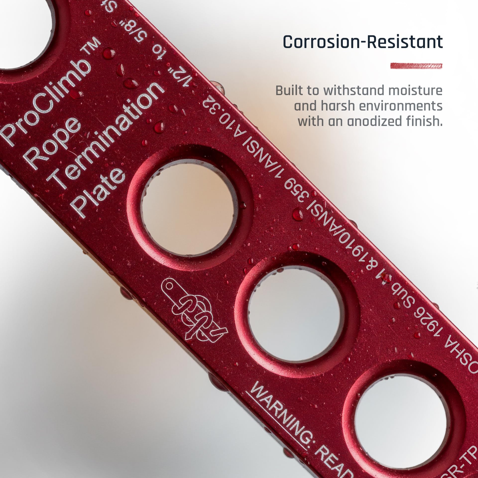 Fiber rope compatibility emphasis for 16–19 mm diameters with ProClimb