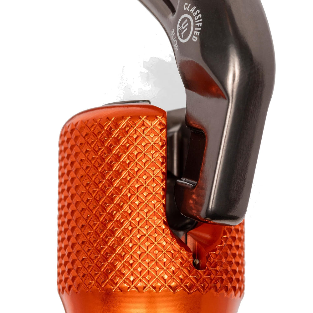ProClimb I-Beamer Mod D NFPA label confirms safety standards on the body.