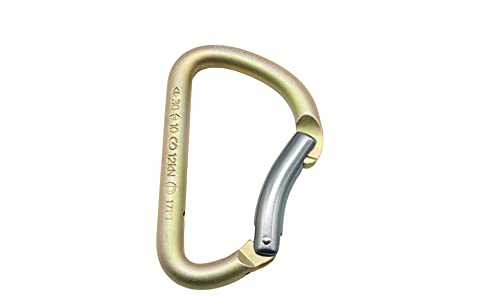 ProClimb D-shape enables fast rope clipping at the rope-end.