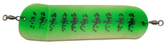 Proco HotChip 11 Flasher with green splatter glow attracts salmon
