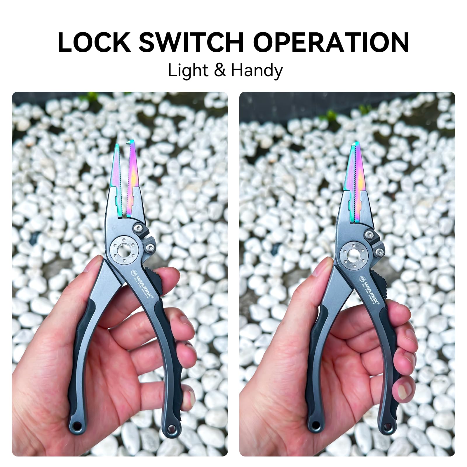 Packaging and dimensions for 7.5 inch fishing pliers